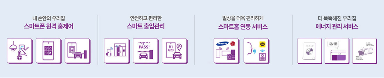 더샵 홈제어 — 스마트폰 연동 세대 제어